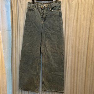 Zara High Waisted Wide Leg Jeans